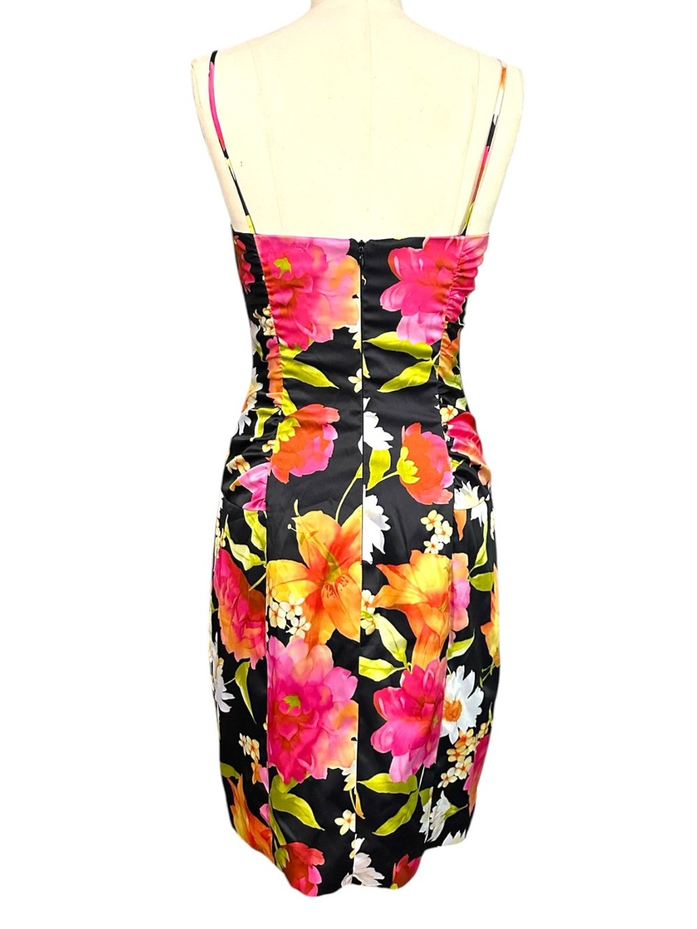 David Meister Floral Spaghetti Strap Mini Dress - Picture 3 of 10